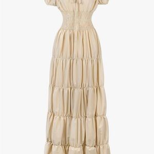 Amazon Cream Maxi Dress